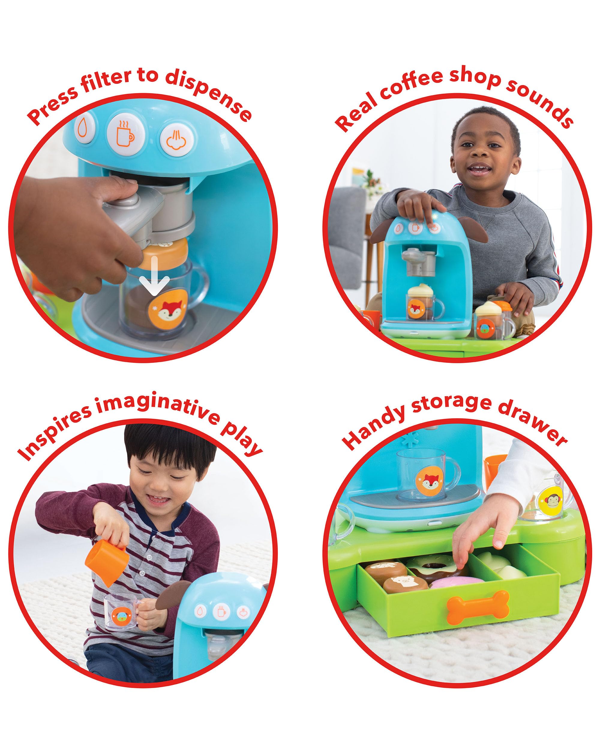 ヒッポファミリークラブ　スタンダードセット Amazon.com : Skip Hop Kids Kitchen Play Set, Zoo Bark-ista Café