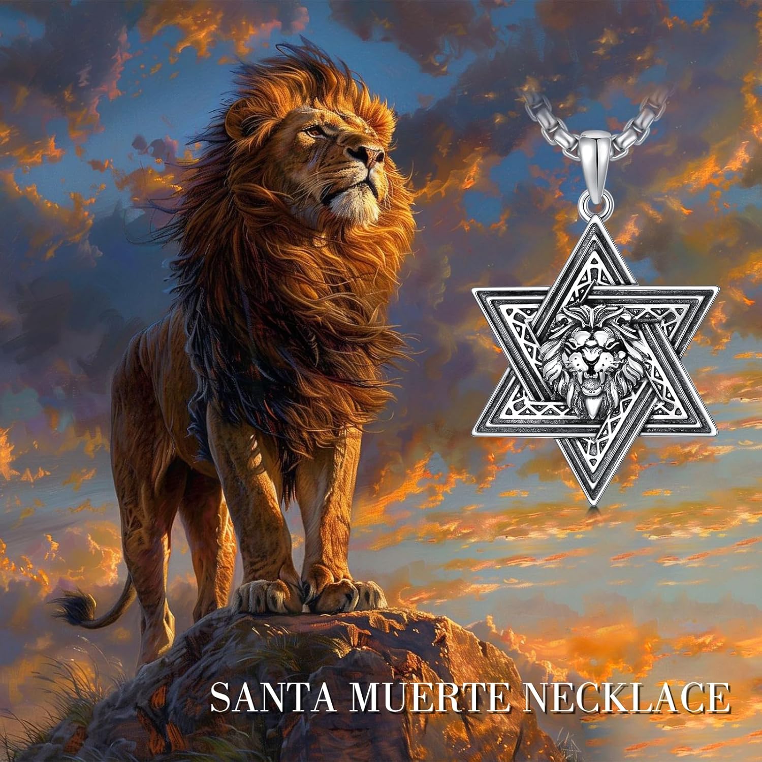 Star of David Necklace for Men Women 925 Sterling Silver Cross with Crown Necklace/Jesus Fish/Celtic Knot/Chai Pendant Necklace Jewish Jewelry for Christmas Birthday - Image 5