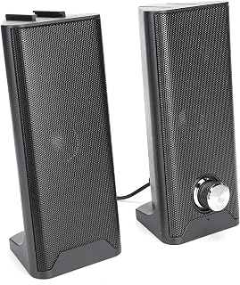 Computer Speakers, USB Wired PC Gaming Speaker, Mini Strip Desktop Stereo Surround Dual Speaker with Subwoofer, 360° Panoramic Sound for Home Computer Laptop