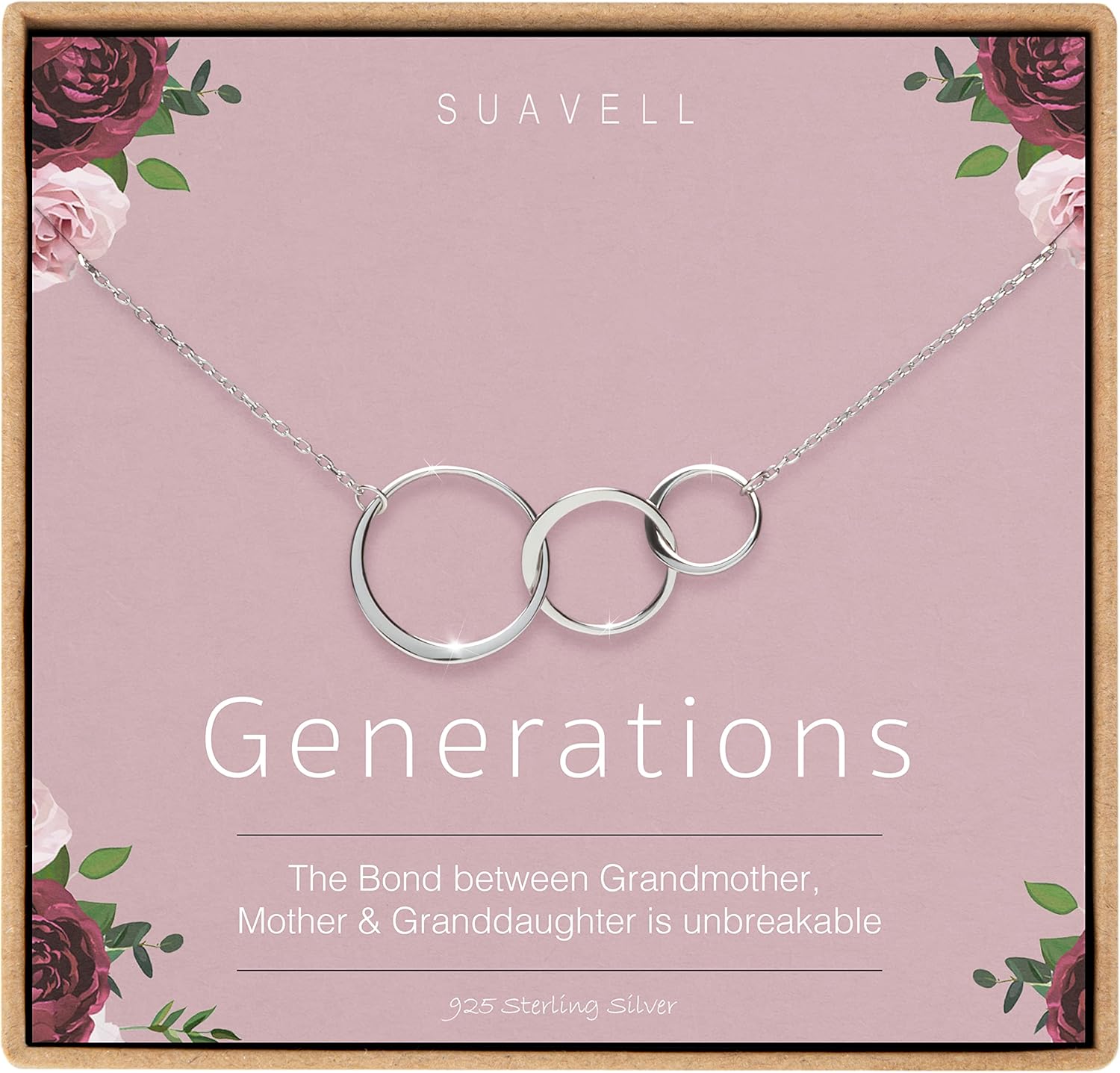 Generation Necklace Sterling Silver Grandmother Uganda Ubuy - Main Image