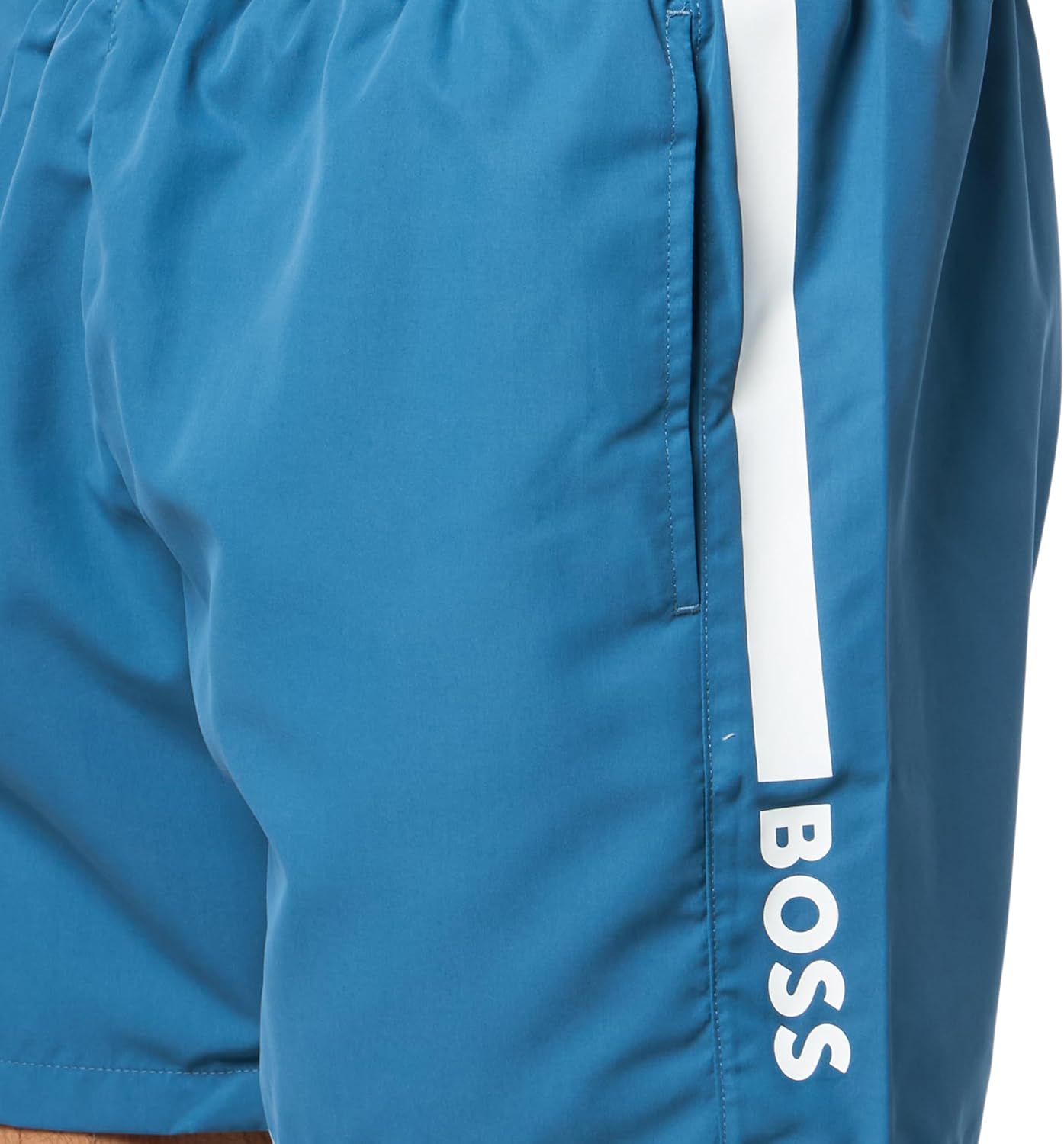 BOSS Men's Vertical Logo Swim Trunk