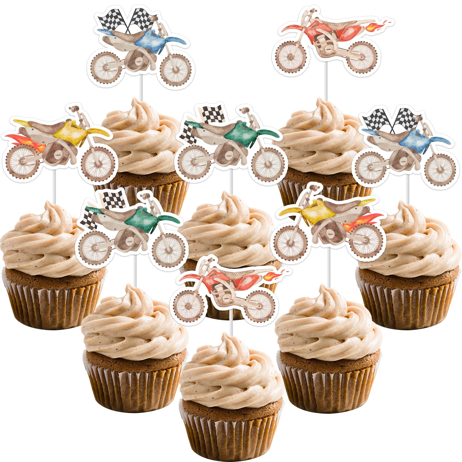 30-teilige Motocross-Deko Für Die Perfekte Dirt Bike Geburtstagsparty – Inkl. Banner, Cake-Topper & Wanddekoration