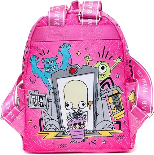 Vista 4 de Monsters Inc. Mochila de nailon de 13", Monsters Inc., Mochilas Tradicionales