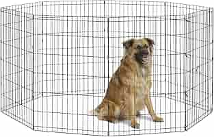 Recinto Per Cani New World | 8 Pannelli 60x60 Cm | Nero | Per Interni Ed Esterni | Facile Montaggio - Foto 12