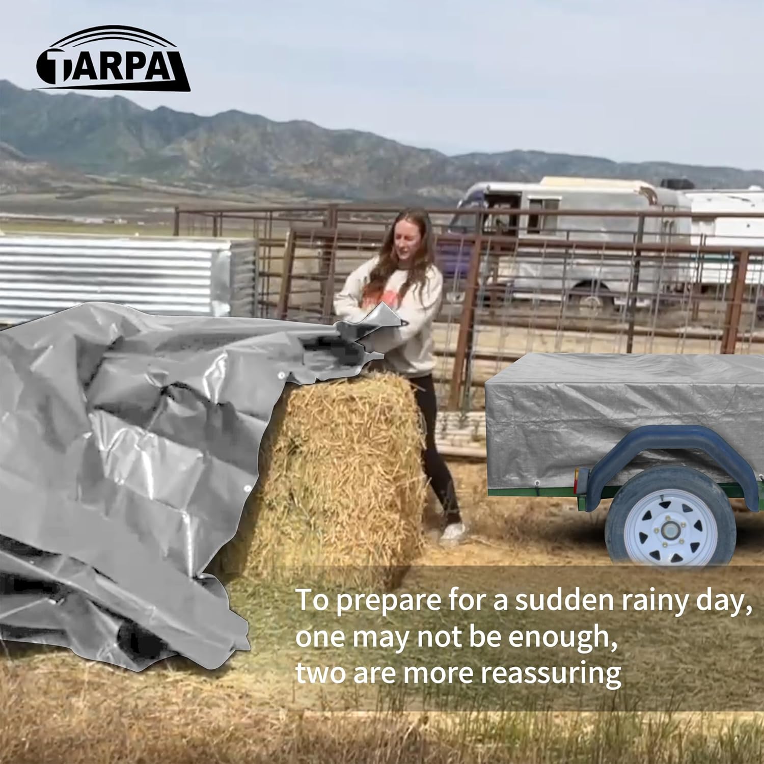 TARPAL 10x12 Tarps and 10x20 Tarps Silver 10.5Mil Combination Multipurpose Protective Cover Heavy Duty Tarp UV Resistant Waterproof,Lightweight, Durable Reinforced Edges