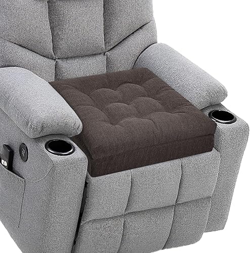 Miniatura 7 de HAVARGO Cojines de Reclinable para Personas Mayores, Cojín de Silla Grueso de 20x20x5 Pulgadas Diseño Patentado Cojines de Asiento Elevador de Doble