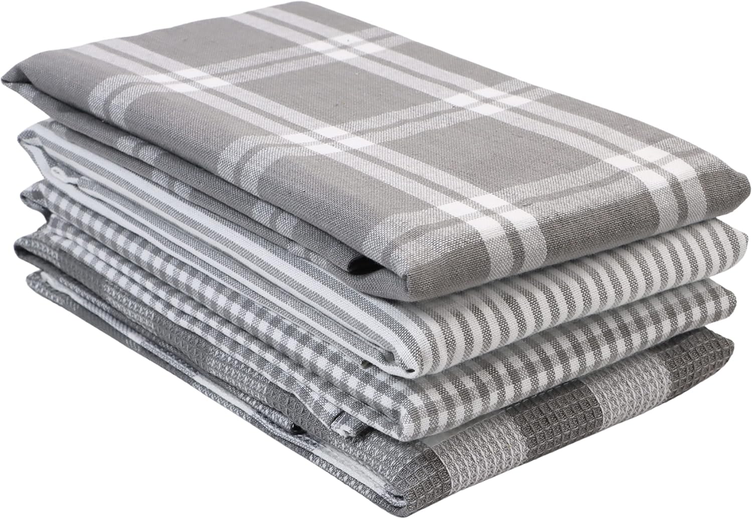 Kitchen Towels Set Pack of 4 Cotton Dish Towels for Drying Dishes, 18