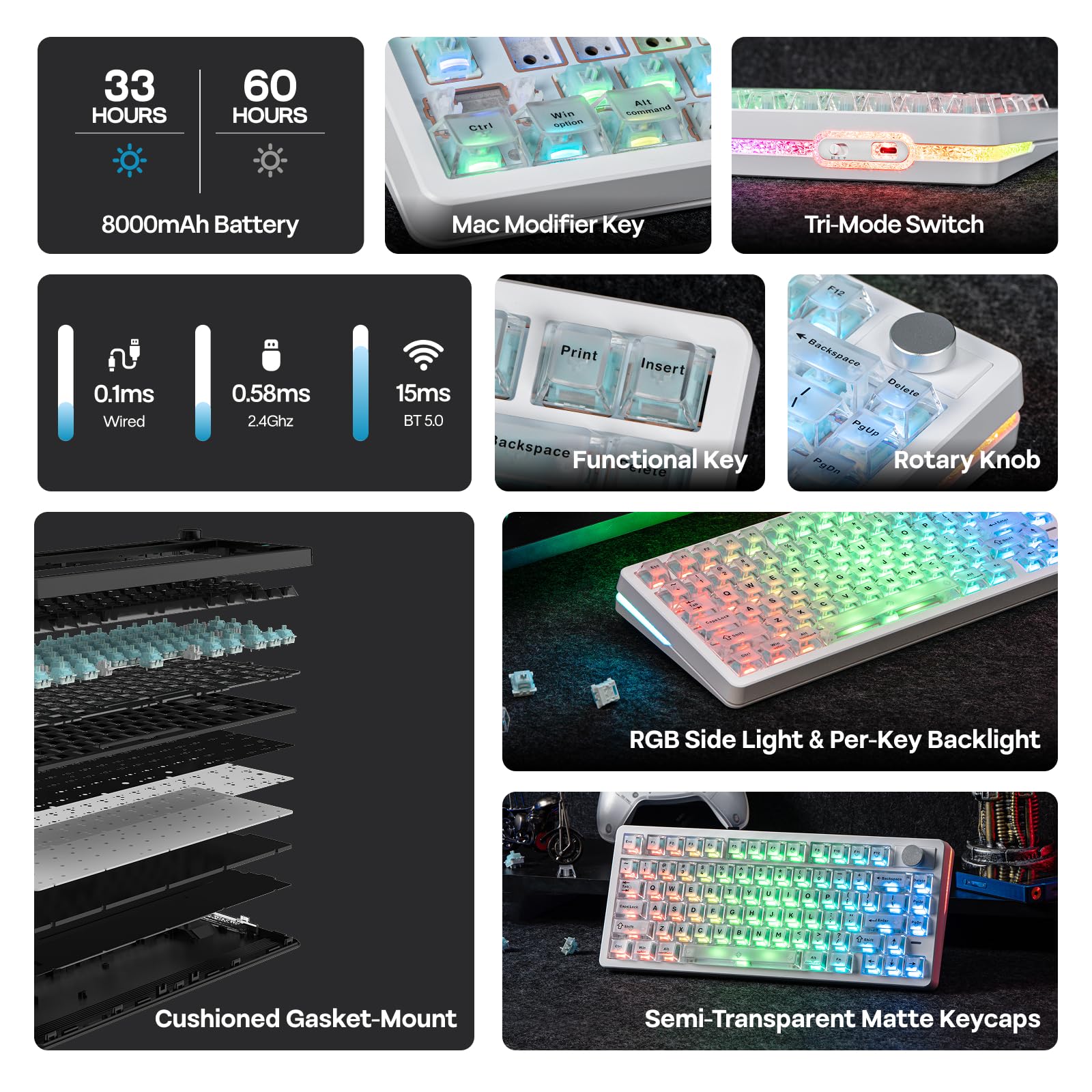 Amazon.com: EPOMAKER HE75 V2 TMR Hall Effect Gaming Keyboard w