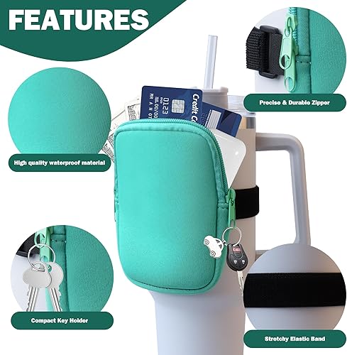 Miniatura 10 de Bolsa para botella de agua Stanley de 40 onzas con asa, accesorios de gimnasio para mujer, bolsa para cinturón compatible con StanleySimple Modern