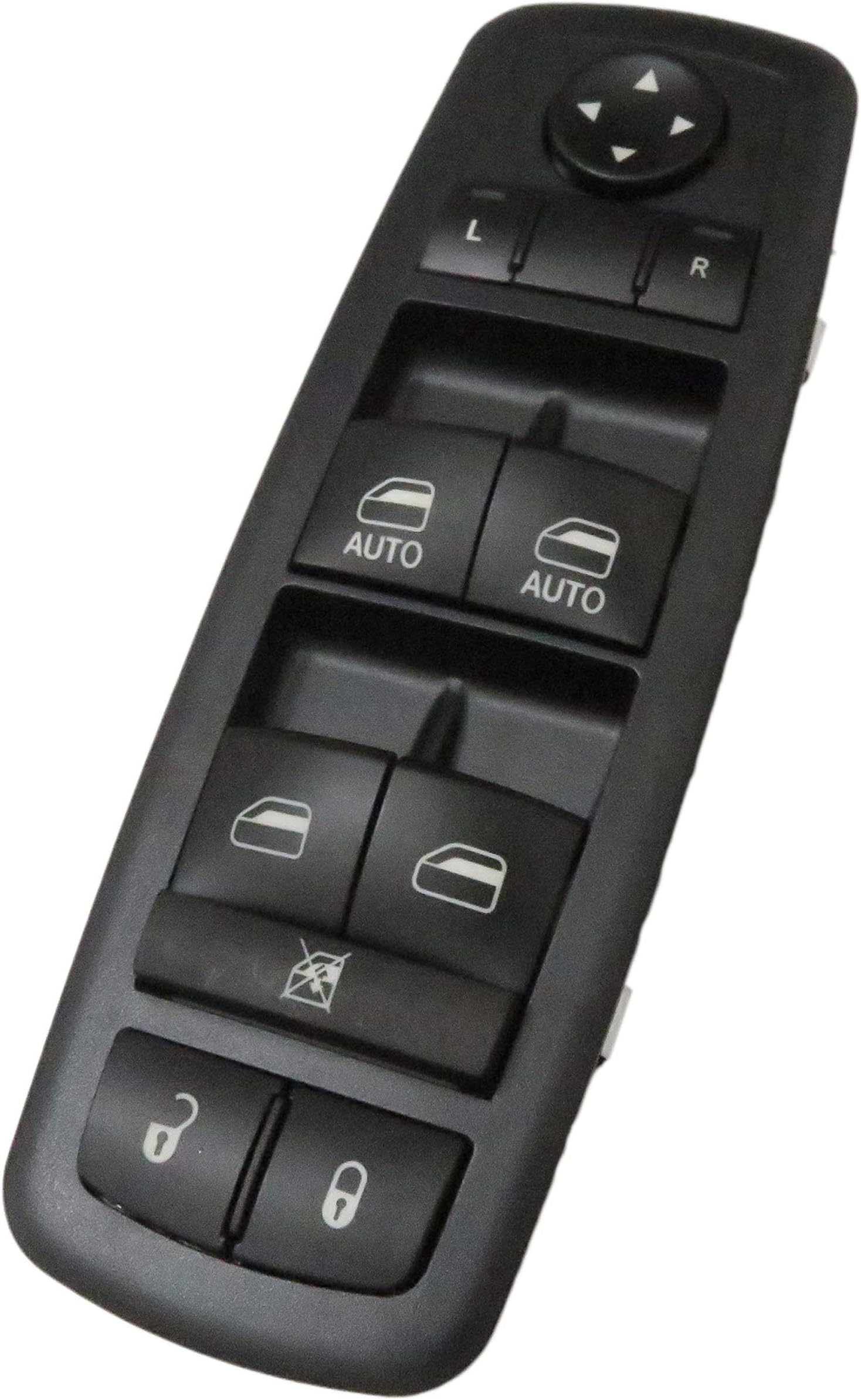 Front Left Master Window Switch Repl.# 68231805AA, 68139805AB, 68139805AA, 56046823AC for 2011-2017 Dodge Charger Chrysler 200 300 Ram 4 Door