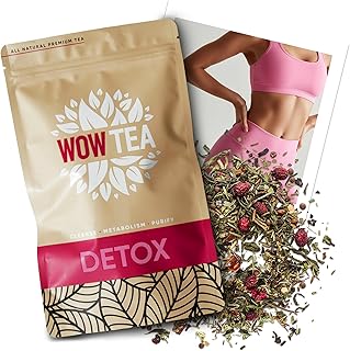 WOW TEA Detox - Programa de Purificación Corporal Profunda de 21 Días | Desintoxicación de Cuerpo Completo | Té verde y de Hierbas con Yerba-Mate, Pu-erh | 150 gr, Made in EU