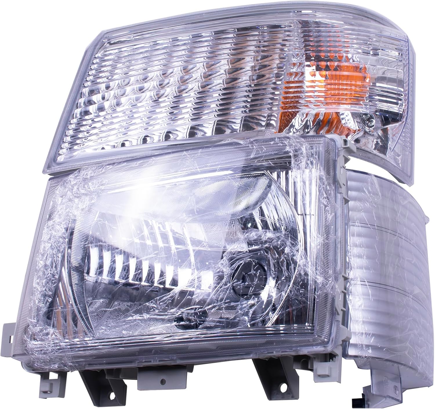 Left Headlight Assembly Compatible with Mitsubishi Canter Fuso FE85D 140 145 180 FG4X4 2012-2019 Truck Corner Indicator Parking Light Replace MK580526,MK58052,MK580556,MK580555