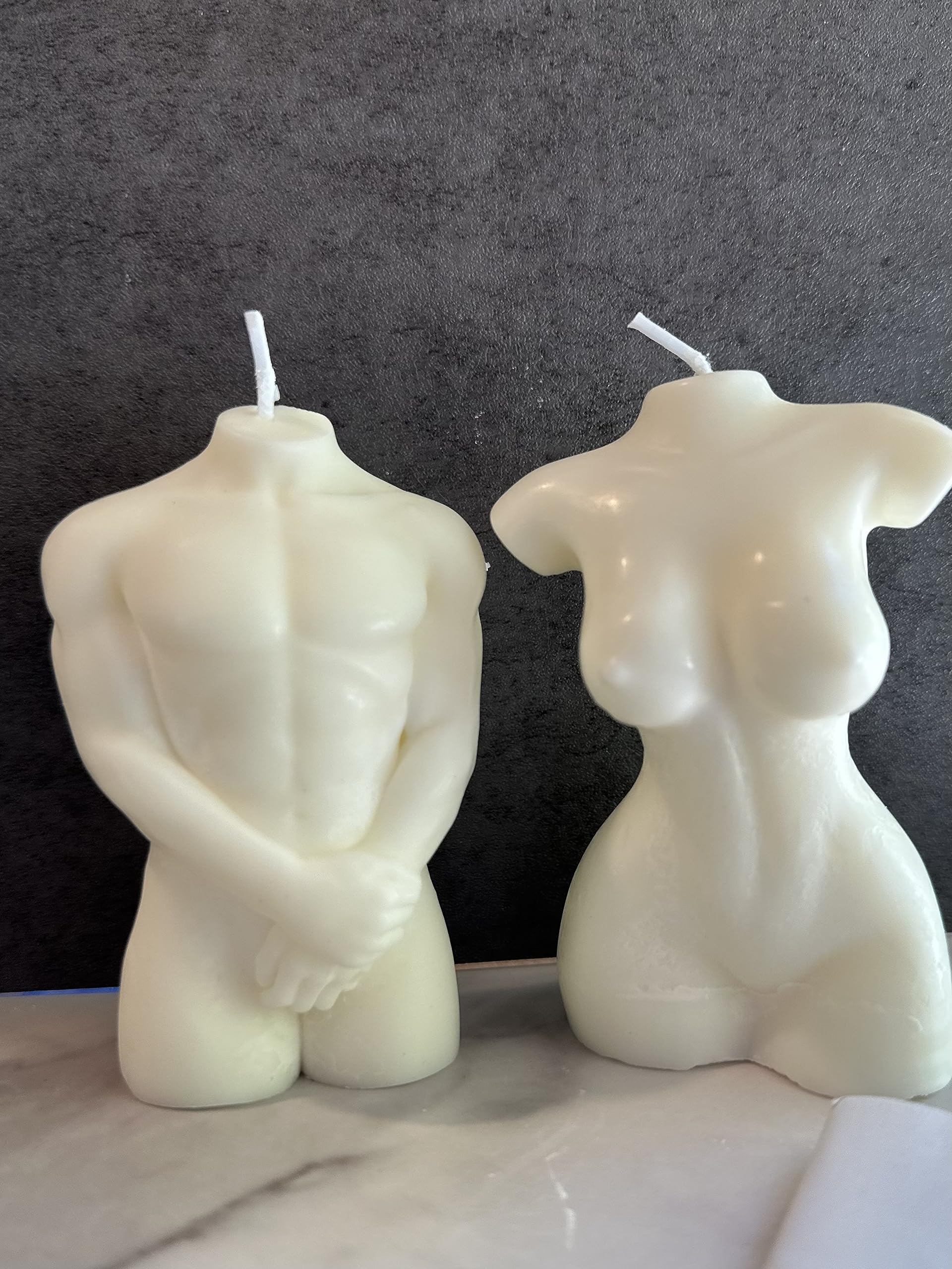 Women&Man Body Shaped Candles 2 pcs, Torso Candle, Naked Body Candles, Man Body Candle, Woman Body Candle, Handmade Soy Wax Candle (Pumpkin Spice Buttercream, man&woman body)