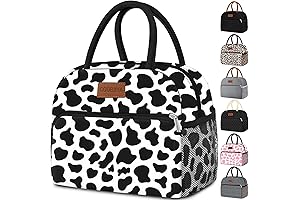 Lunch Bag Women,Cow Print Lunch Box