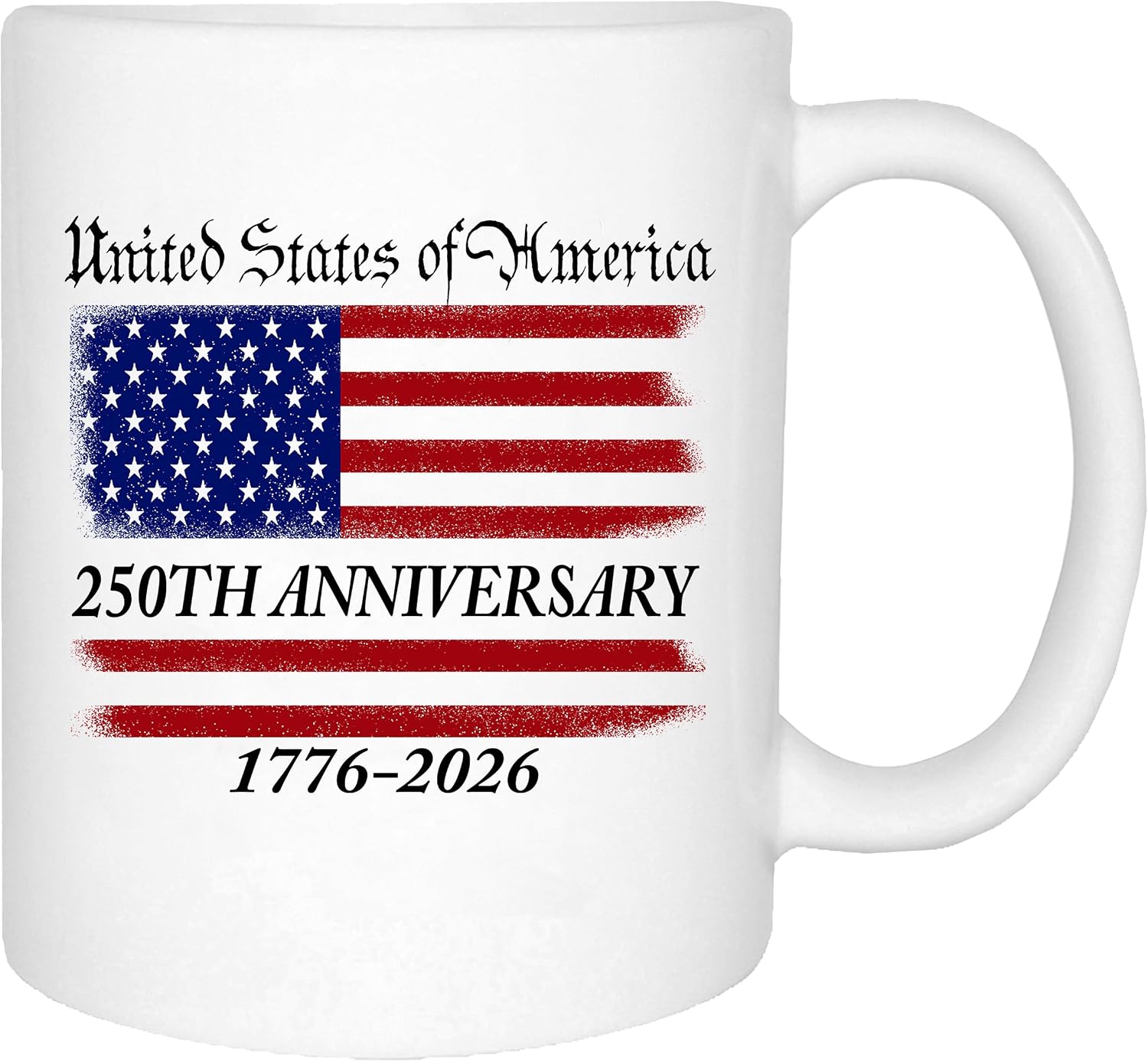 Rogue River Tactical 250th Anniversary America Years Patriotic USA Flag Funny Coffee Mug Novelty Cup Gift 1776-2026