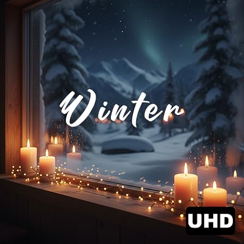 Winter TV Screensaver - 4K Snowy Displays with Fireplace Sounds for Holidays & Fire TV