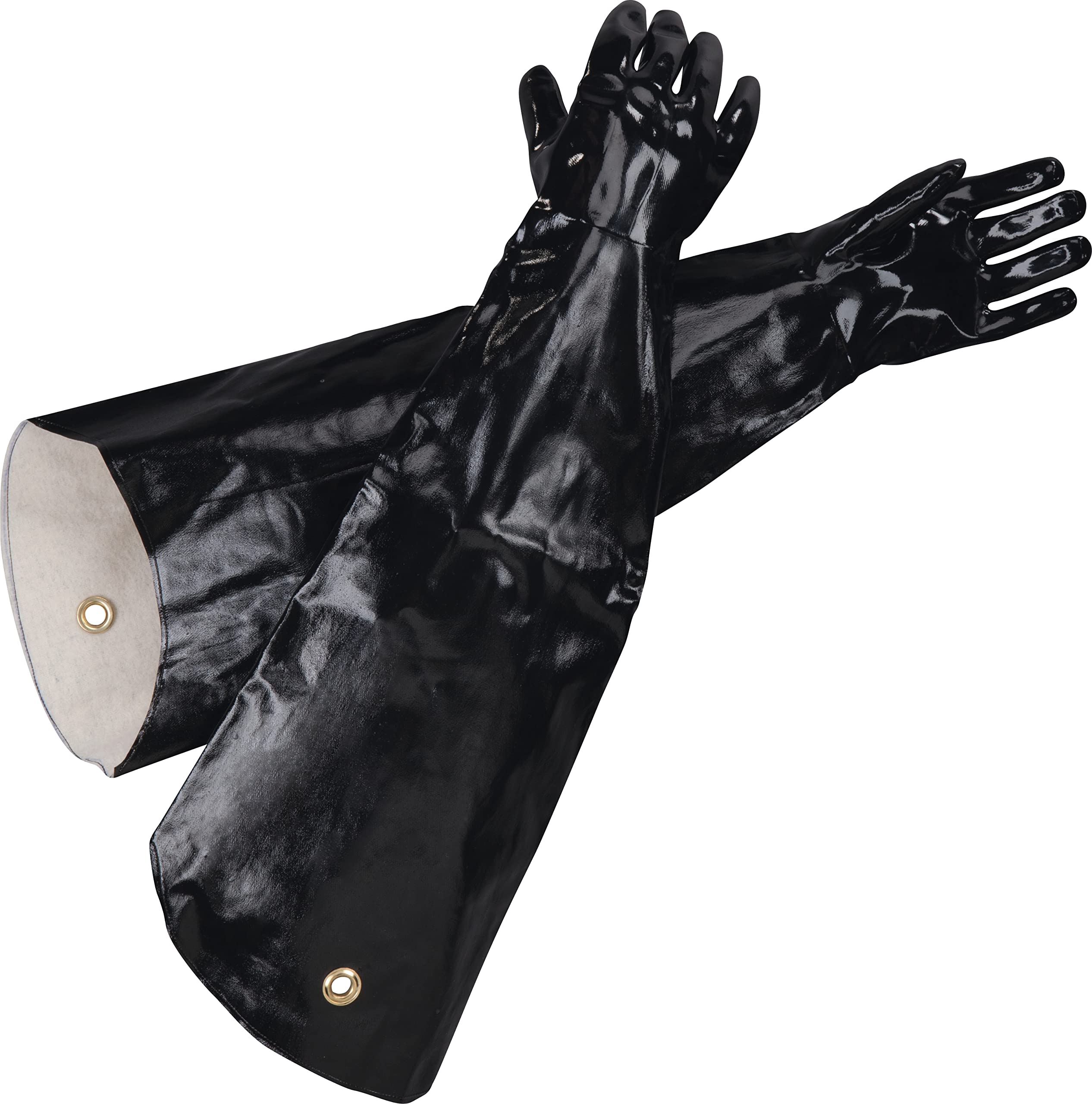 San Jamar Guantes de neopreno para hombros de 31 pulgadas, color negro, paquete de 2