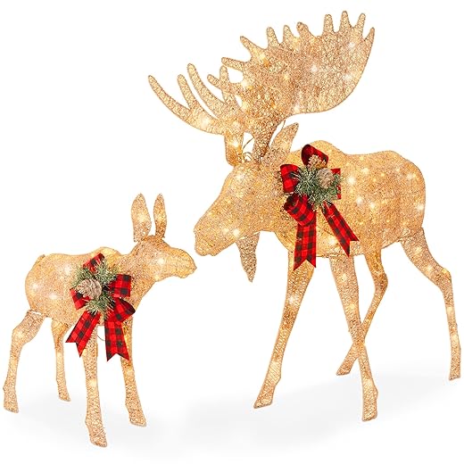 Best Choice Products 2-Piece Moose Family