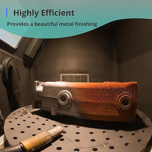 Miniatura 5 de Medios de explosión de óxido de aluminio de grano #120 (12 libras12.0 lbs)  Medios de chorro de arena de larga duración de alta resistencia, arena