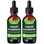 NEW AGE Chlorophyll Liquid Drops - Natural Concentrate - Energy Booster, Digestion and Immune System Supports, Internal Deodorant, Liver Function - (2 Fl Oz (Pack of 2))