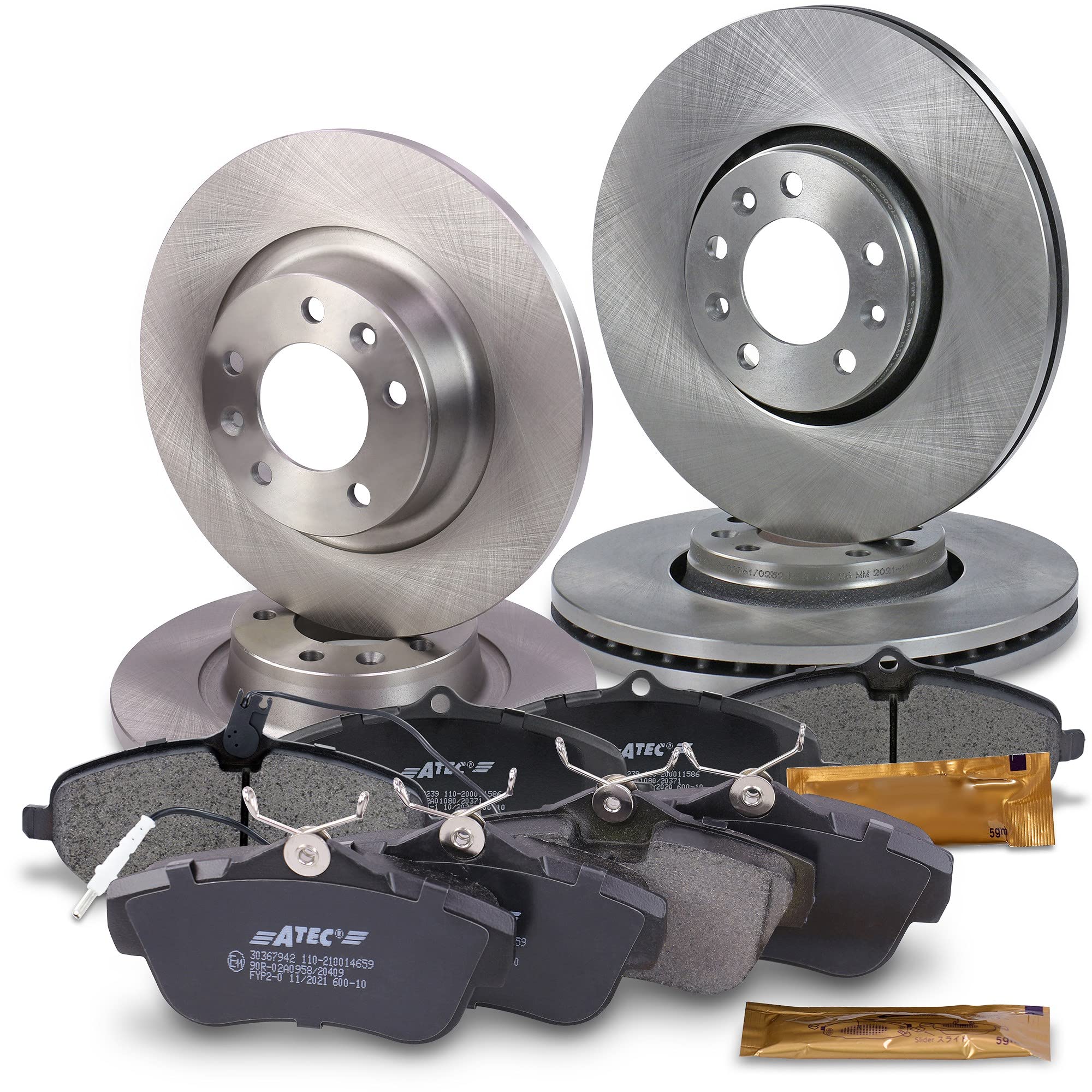 ATEC Germany Set di freni con dischi anteriori Ø 304 mm ventilati+