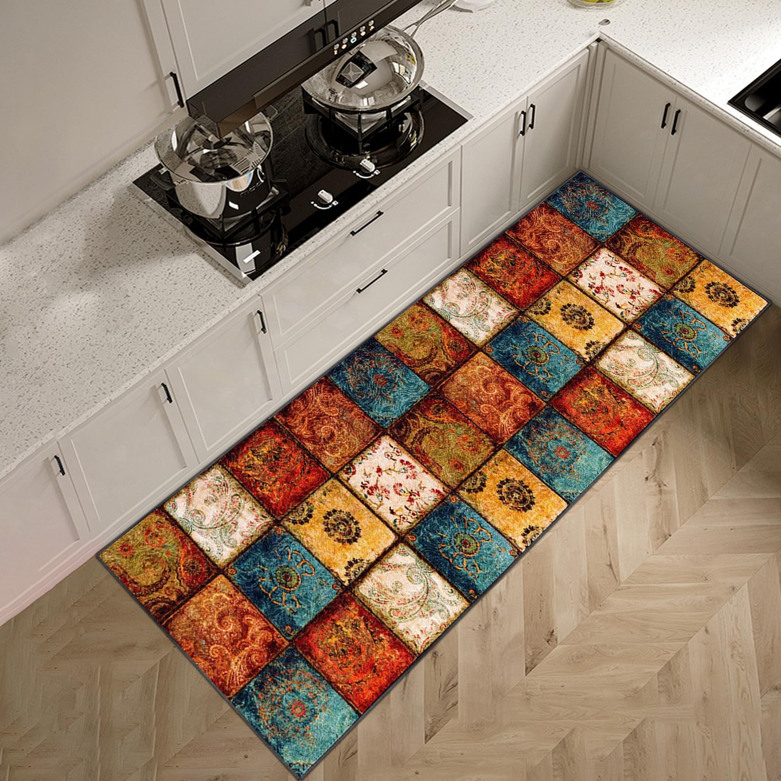 Tapis De Cuisine Devant ÉVier Tapis Passage à Poil Court Tapis Couloir Tapis Sur Mesure Paillasson Entree Exterieur Antiderapant Lavable Tapis Passage