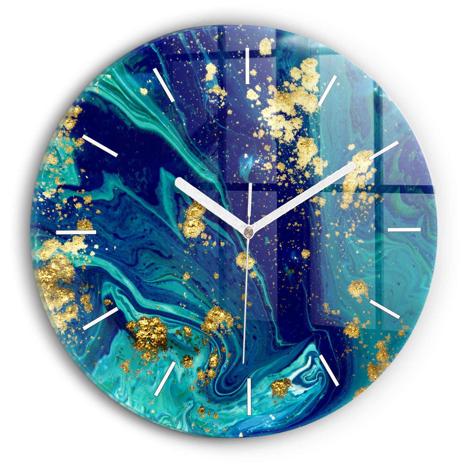Horloge en verre moderne Wallfluent pour décorer un bureau contemporain