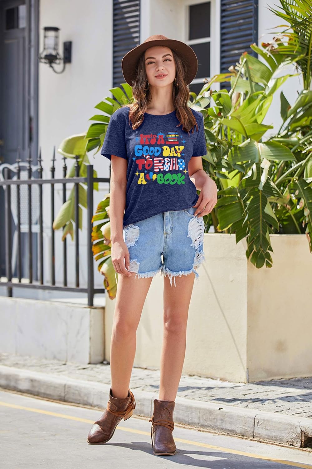 Teachers Shirts for Women Teacher Life Top It's a Good Day to Read a Book Tshirt Casual Short Sleeve Tee - Image 6