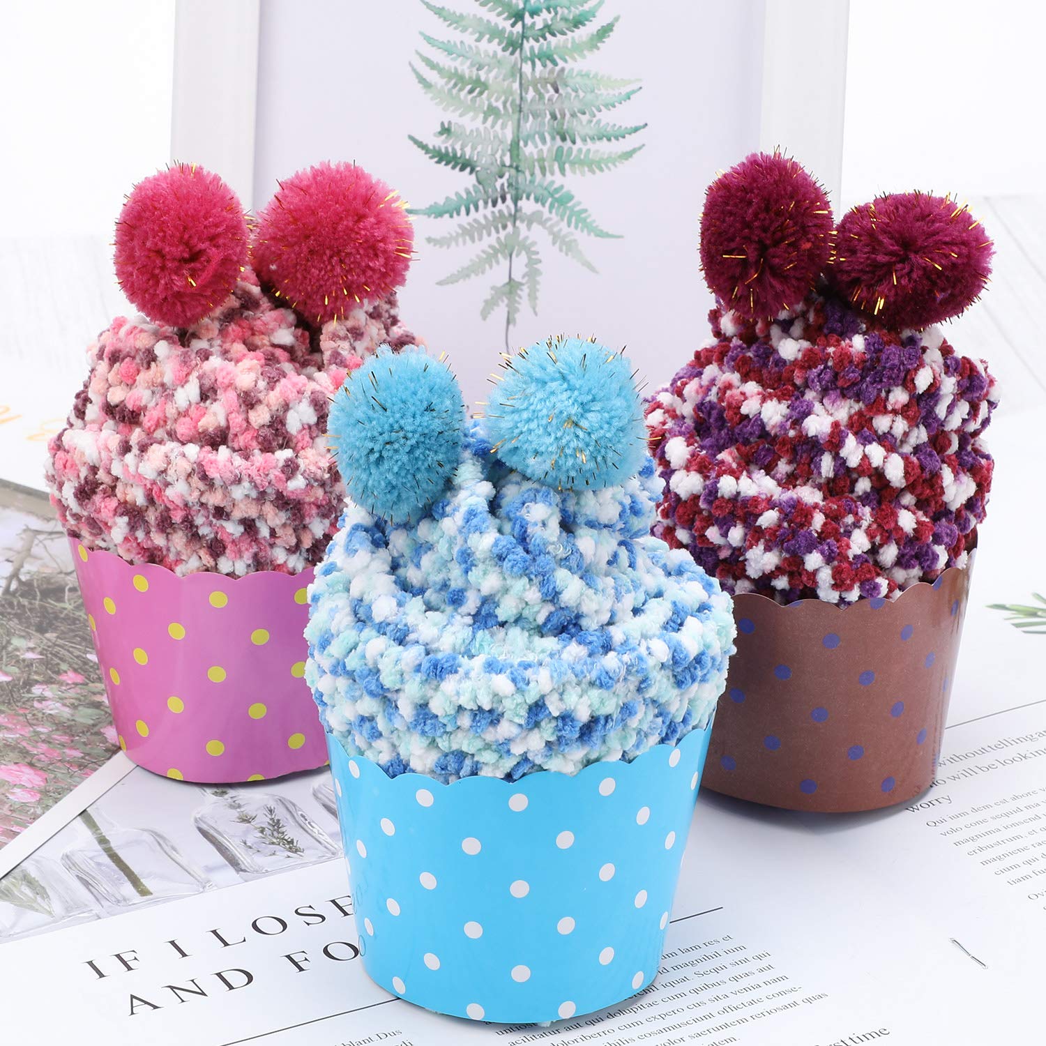 QKURT 3 pezzi divertenti calzini per torta, calzini per ragazze di design cupcakes, calzini di Natale con confezione regalo, 3 carte regalo