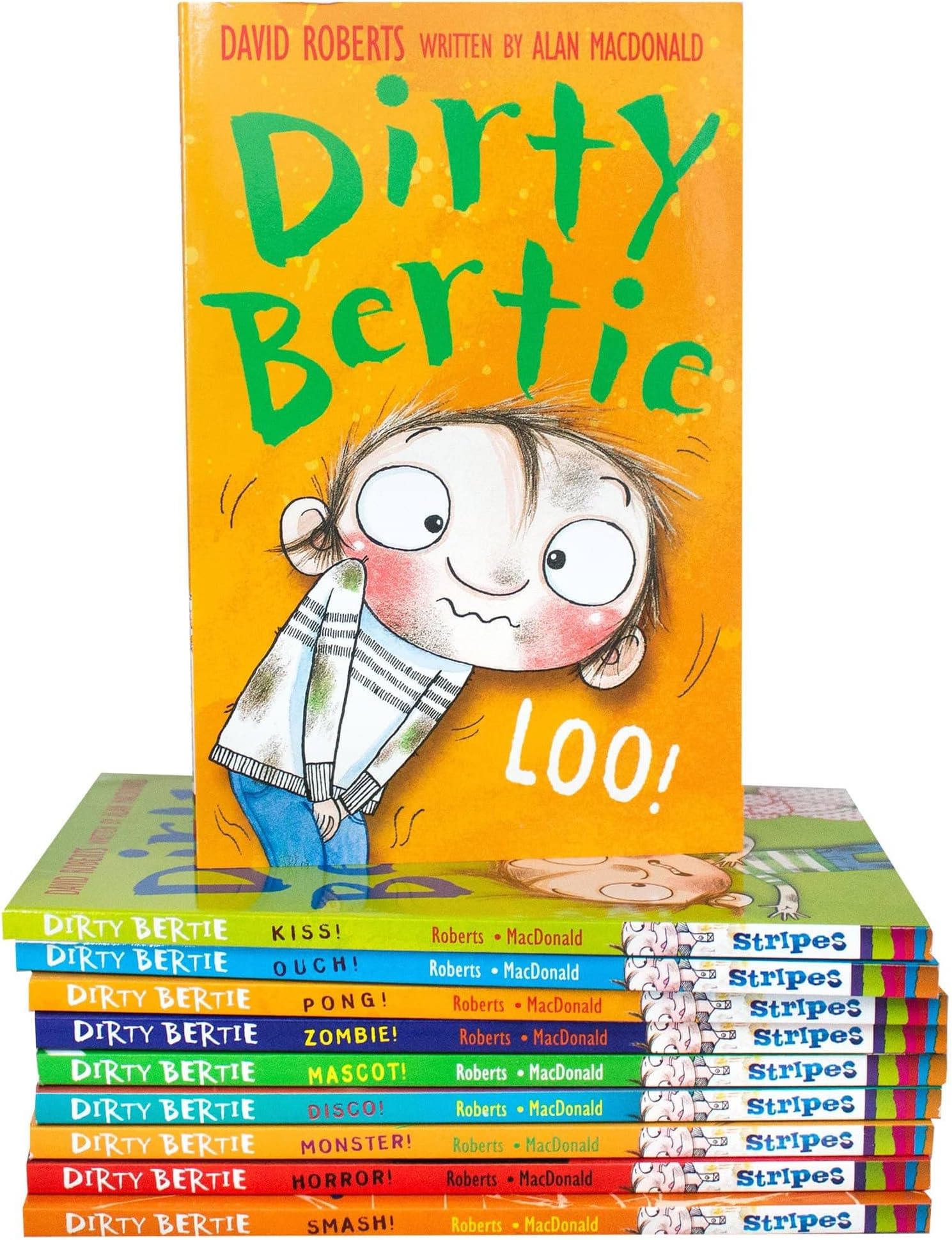 Dirty Bertie - Series 3 - Full 10 Books Collection Set (Pirate, Dinosaur, Zombie, Horror, Jackpot, Aliens, Fame, Monster, Disco, My Joke Book) Paperback – January 1, 2017