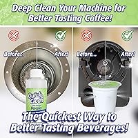 Vista 3 de Quick & Clean Paquete de 4 tazas de limpieza con paquete descalcificador (2 usos totales) – Compatible con 2.0, solución de descalcificación