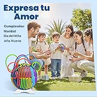 Vista 9 de Pelota de actividad sensorial con 24 cuerdas y soporte – Juguetes sensoriales para aliviar el estrés para niños, adolescentes, nietos, autismo