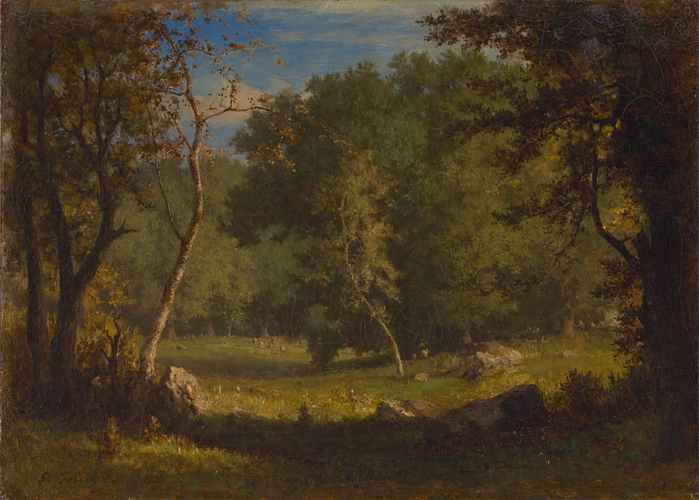 Toile George Inness Elf Ground Salon Tableaux Posters Déco