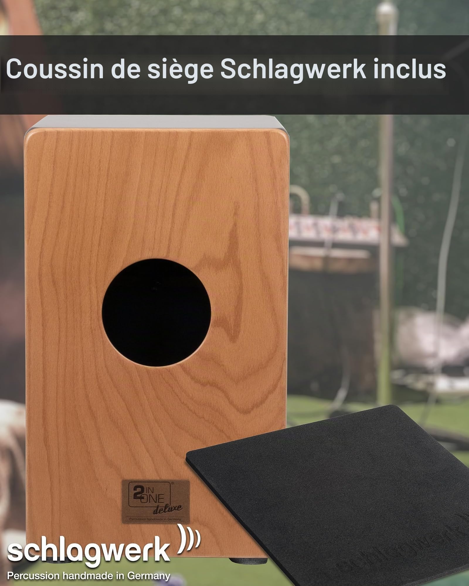 Cajon Schlagwerk CP432 2 en 1 Deluxe Makassar