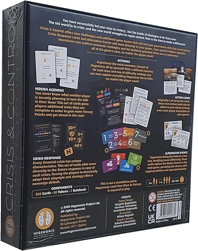 Miniatura 2 de Expansión de Crisis & Control añade nuevos automas y módulos, juego en solitario, juego de mesa único basado en cartas asimétricas, a partir de 14