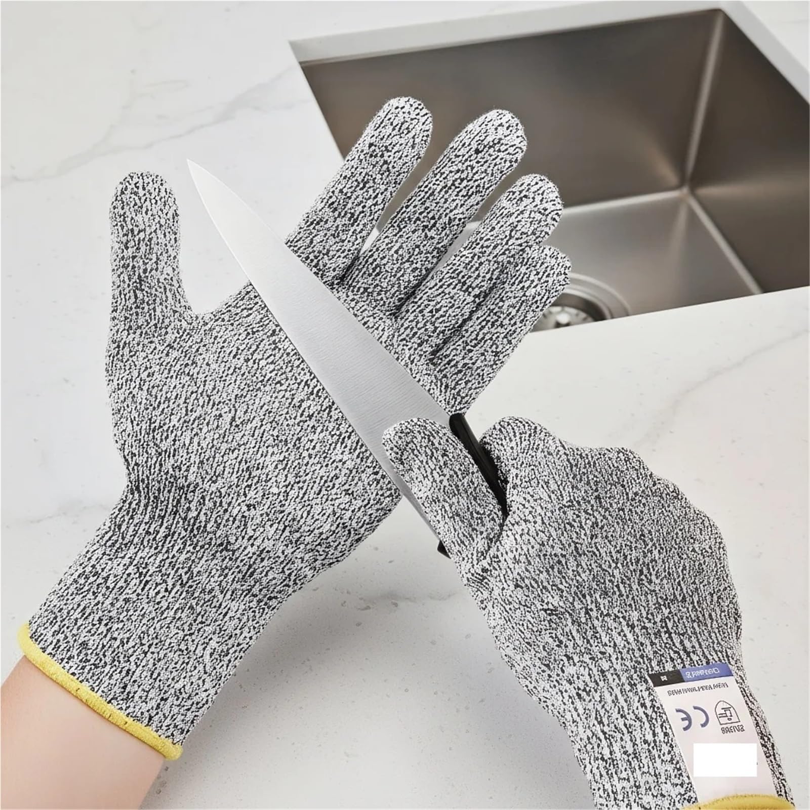 Gants anti-coupures, s de sécurité résistants aux coupures - Niveau 5 certifié ANSI EN388(L)