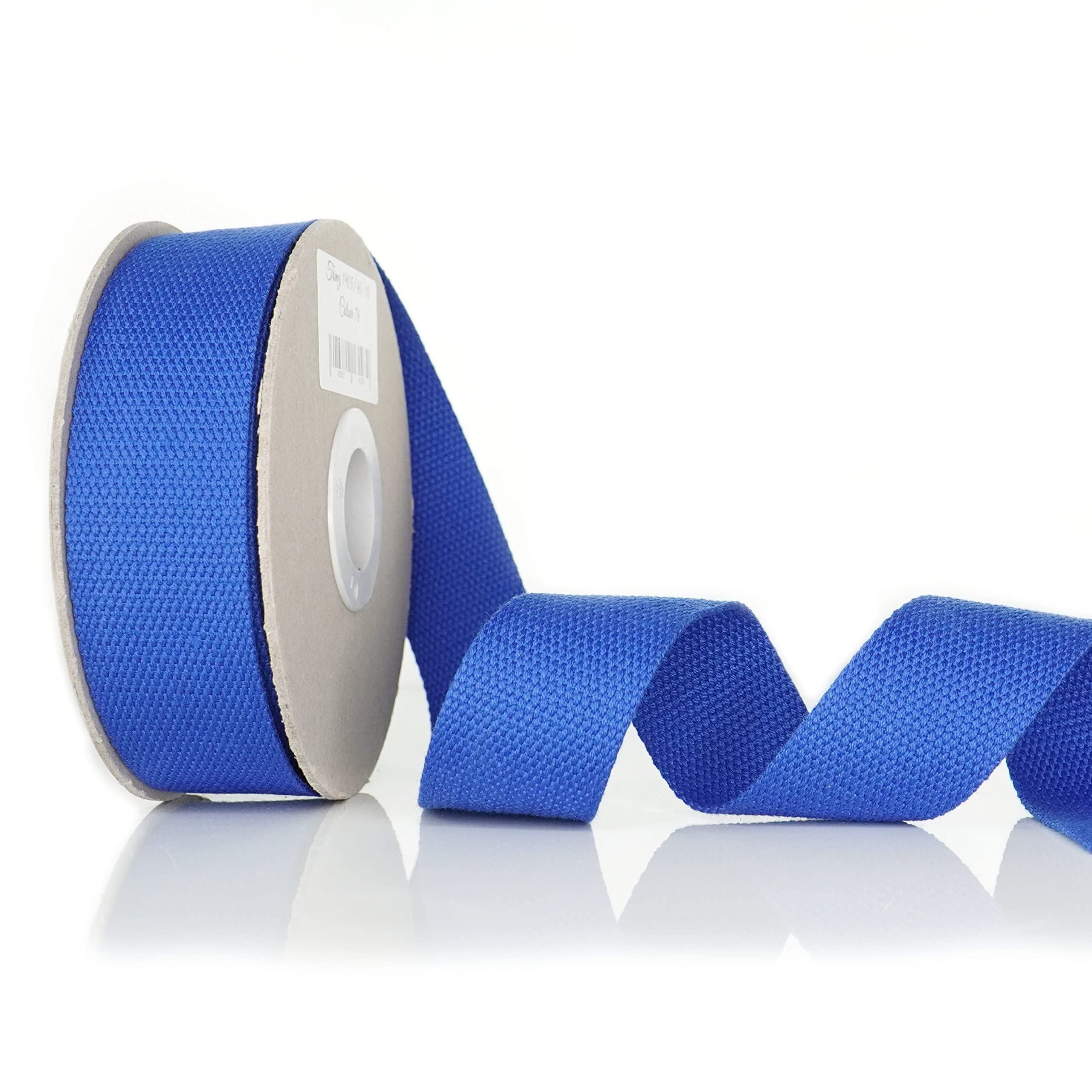 Trimz Blue Cotton Webbing – – 25Mm X 5M
