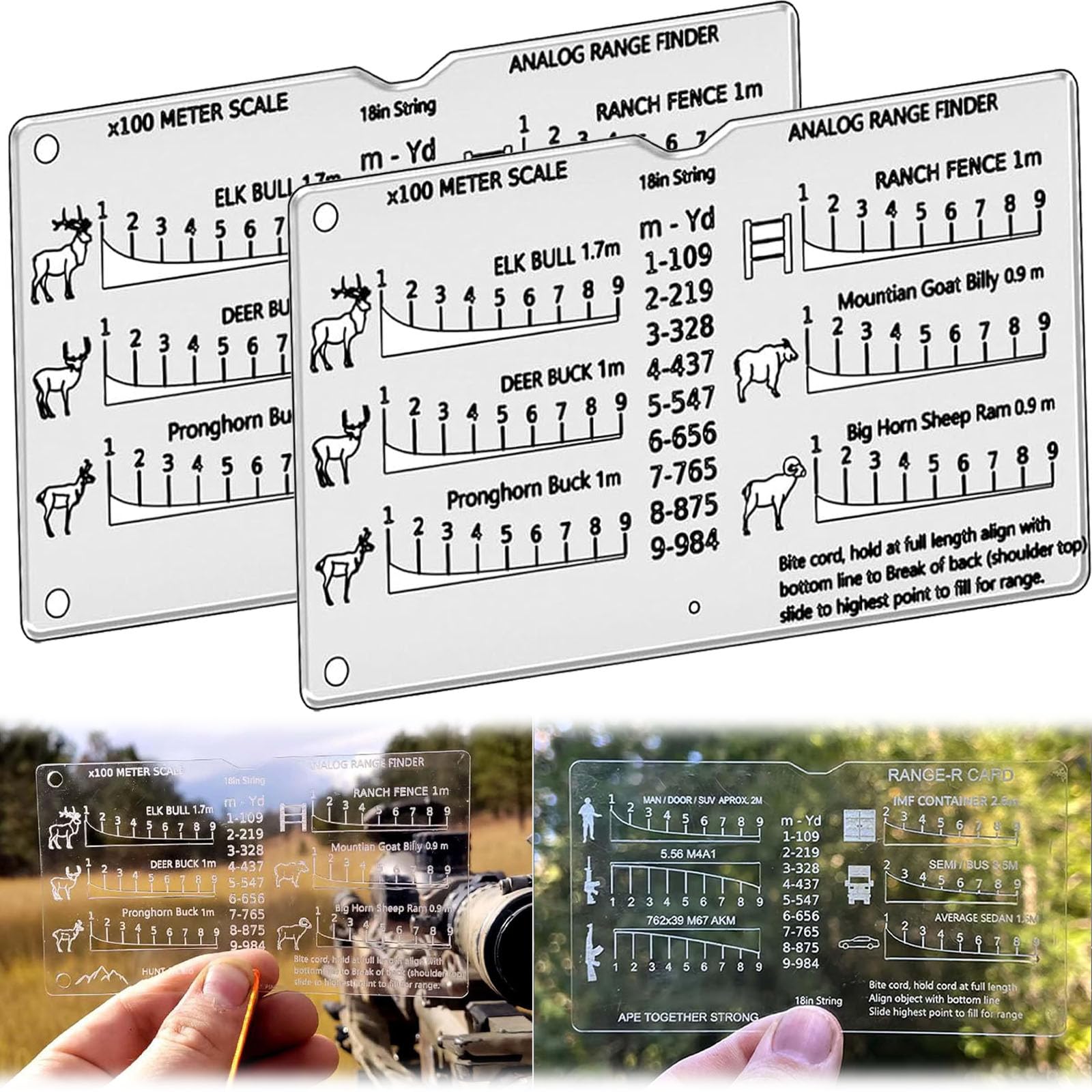 Amazon.co.jp: レンジファインダーカード、Hunt-Rカード、900m