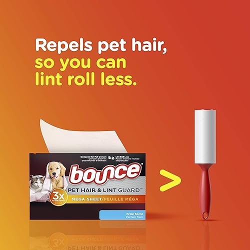 Miniatura 10 de Bounce Secadora de pelo y pelusa para mascotas Mega Secadora para lavandería suavizante de tela con 3 combatientes de pelo de mascotas aroma fresco