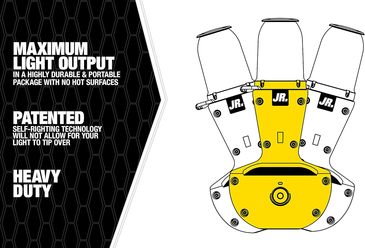 Wobble Light 111206 Wobbel Light LED, Yellow/Black
