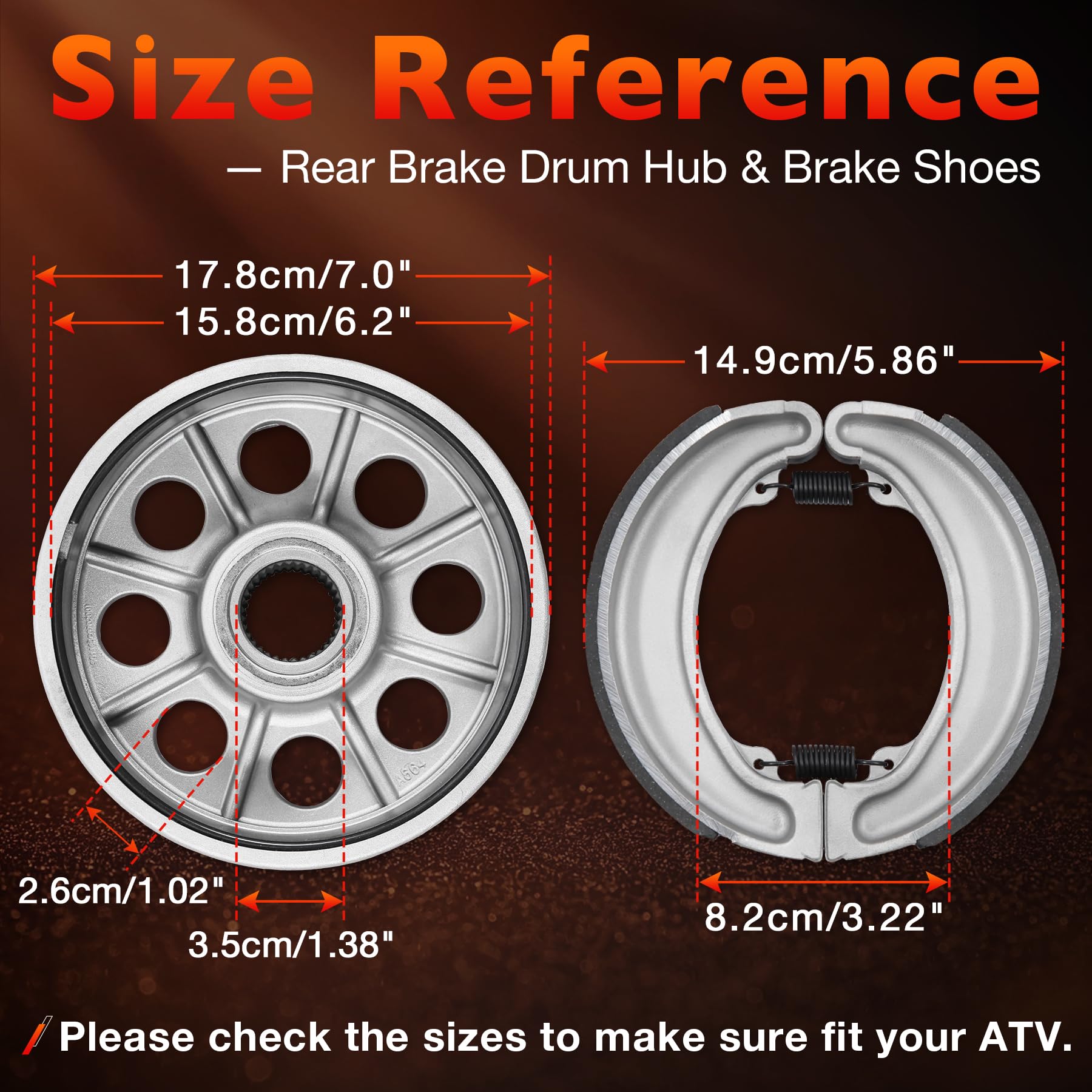 Amazon.com: Rear Brake Drum Hub & Shoes Kit Fits 1988-2000 Honda