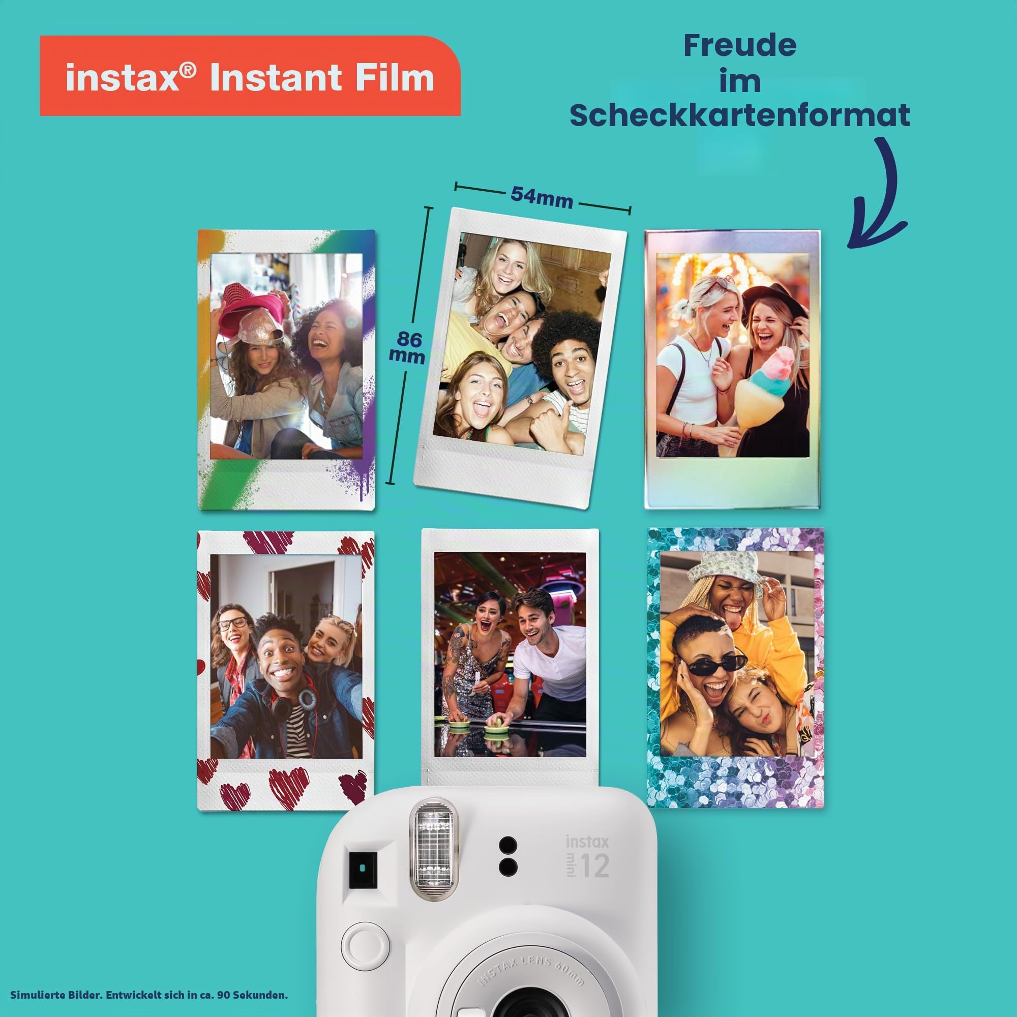 Fujifilm Instax Mini 12 Sofortbildkamera, Blossom Pink