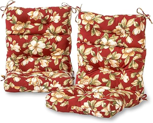 Greendale Home Fashions - Cojín para asiento y respaldo de silla de exterior