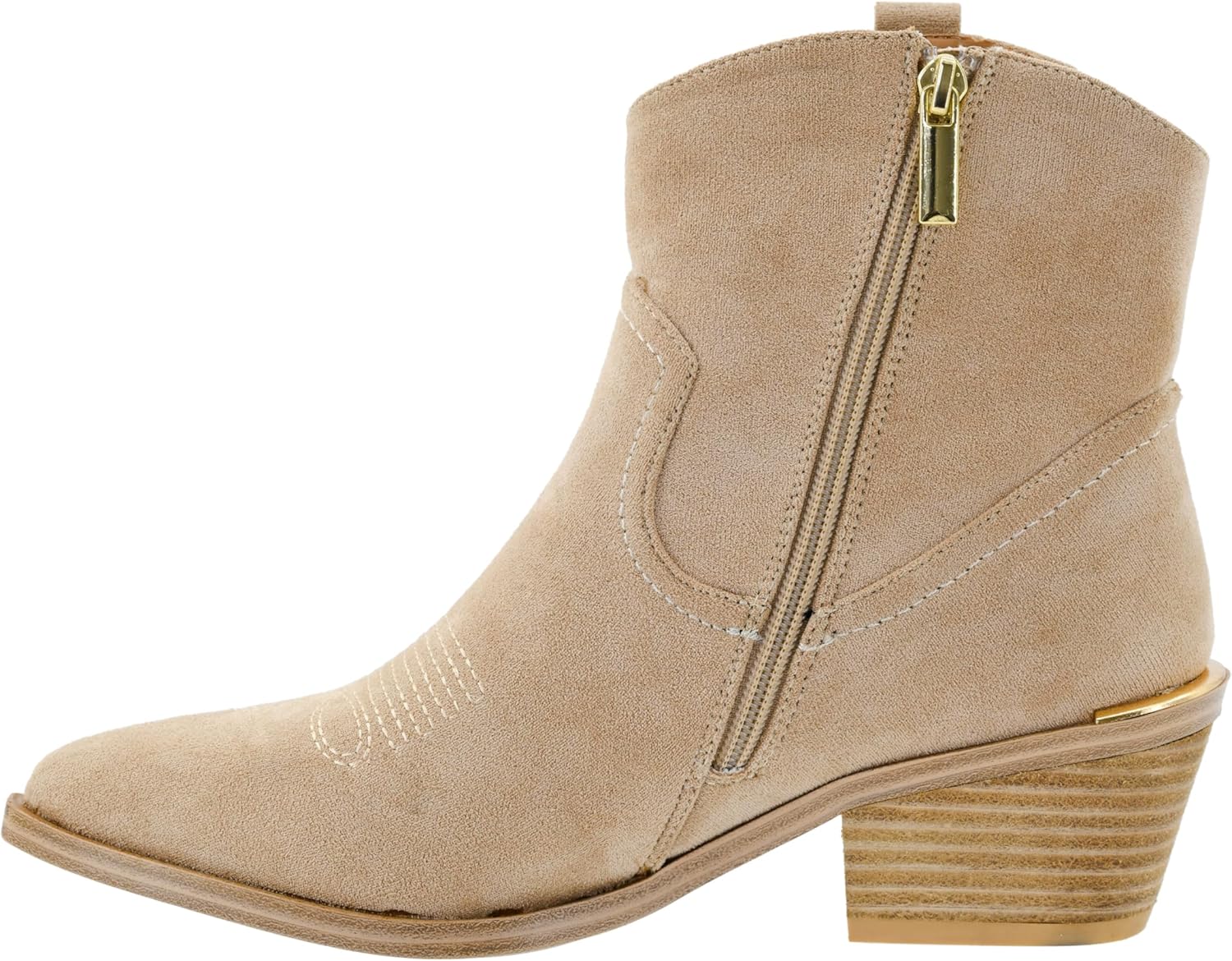 Corkys Footwear Quittin Time 2.5-Inch Stacked Heel Booties with Memory Foam Insoles and Western Stitching - Stylish and Comfortable