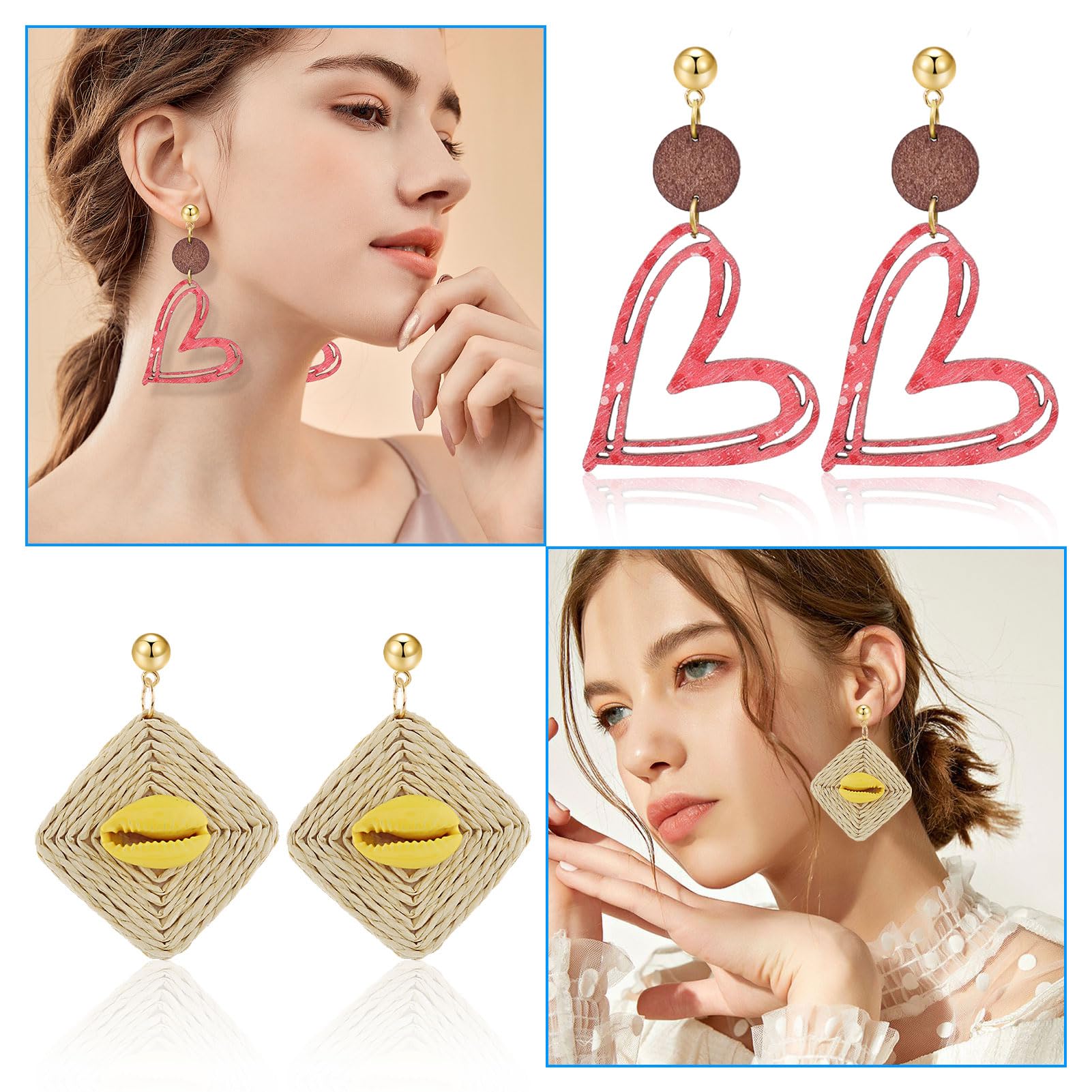 200Pcs Ball Post Earring Studs for Jewelry Making, Hypoallergenic Earring Posts with Loop, Clear Ear Backs