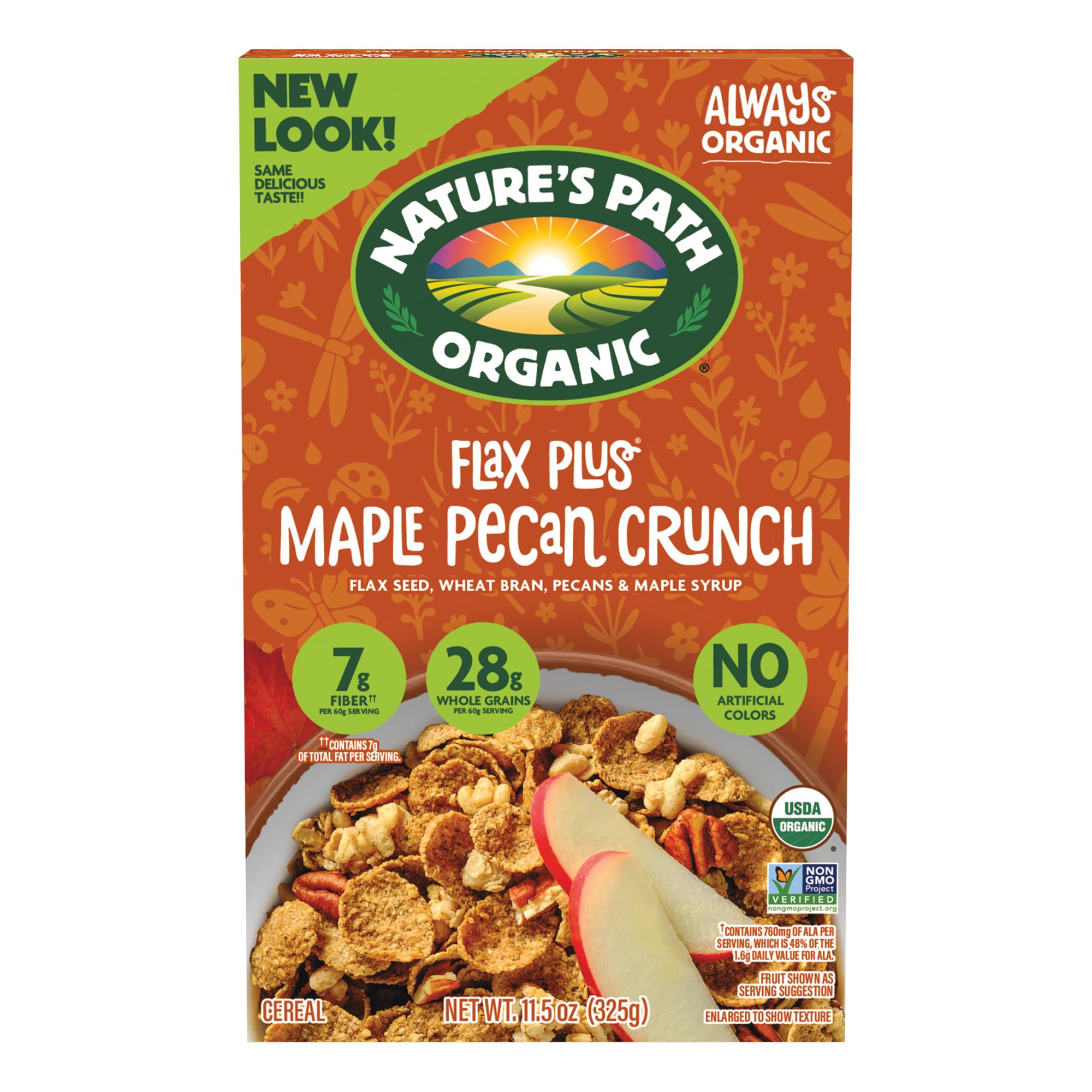 Natures Path Müsli Flachs Plus Ahorn-Pekannuss, 326 ml