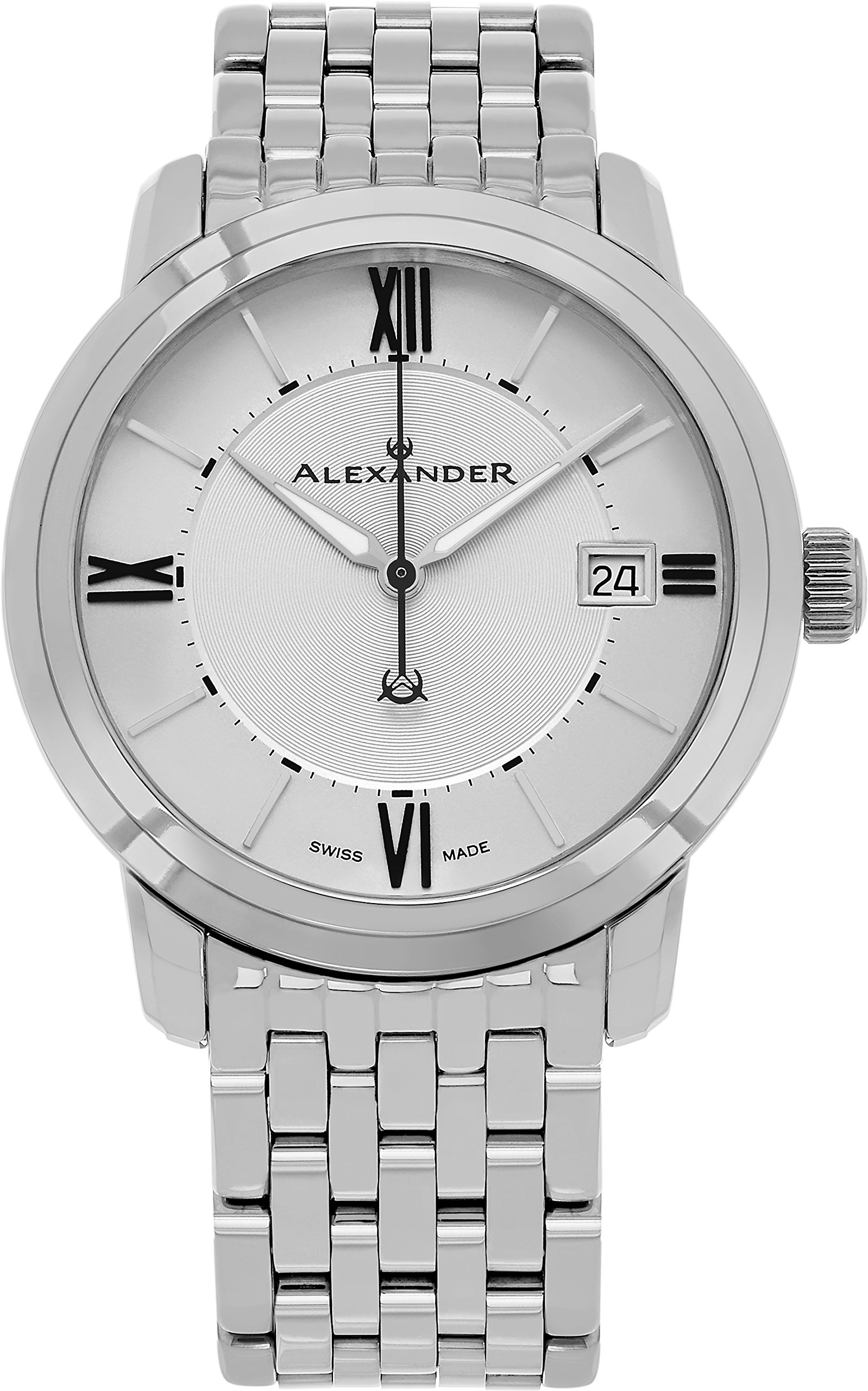 AlexanderMen's Analogue Quartz Watch with Stainless Steel Strap A111B-04