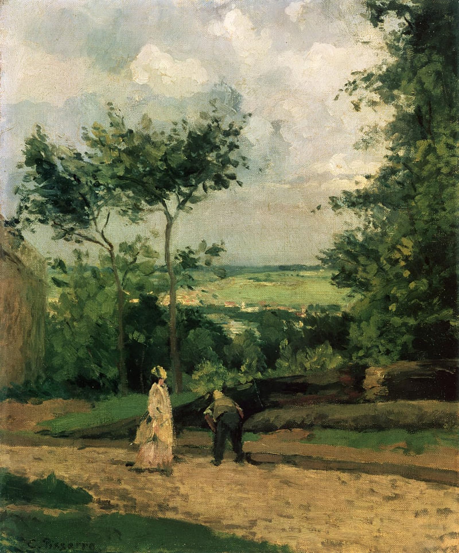 ARTXLXXBN Famous Painting Canvas Artwork Graffiti Print Famous Painting by Camille Jacob Pissarro Portrait Canvas Image for Home Decor 60x90cm