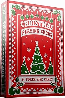Christmas Playing Cards, Cute Designs for Family Fun with Free Card Game eBook! Great Stocking Stuffer Gift Under 10 Dolla...