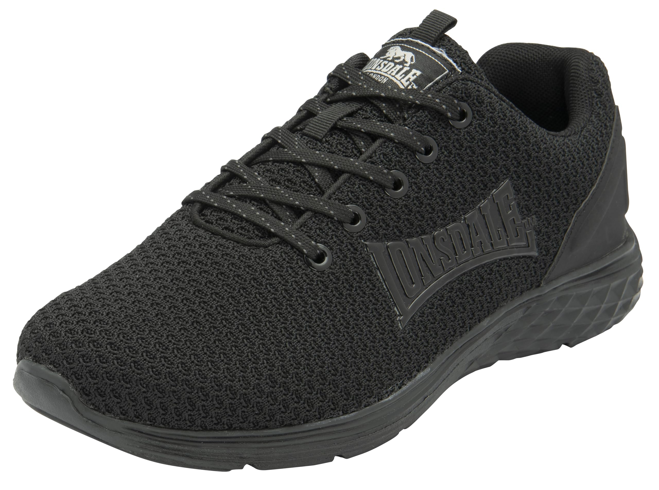 Lonsdale Mens Silwick Road Running Shoe, Black Uni, 10 UK